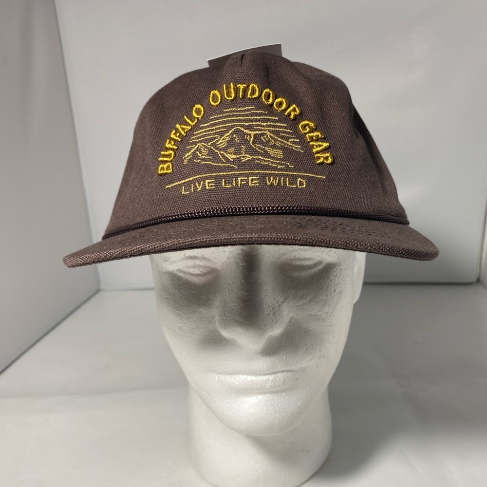 New - Mens Infinity Headwear Adjustable Snap Hat Buffalo Outdoor Gear Brown
